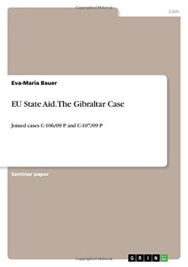 EU State Aid. The Gibraltar Case