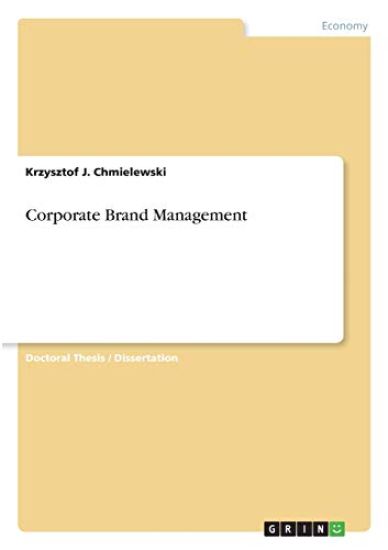 Corporate Brand Management