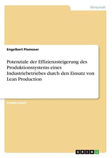 Potenziale der Effizienzsteigerung des Produktionssystems eines Industriebetriebes durch den Einsatz von Lean Production