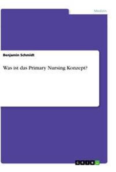 Was ist das Primary Nursing Konzept?