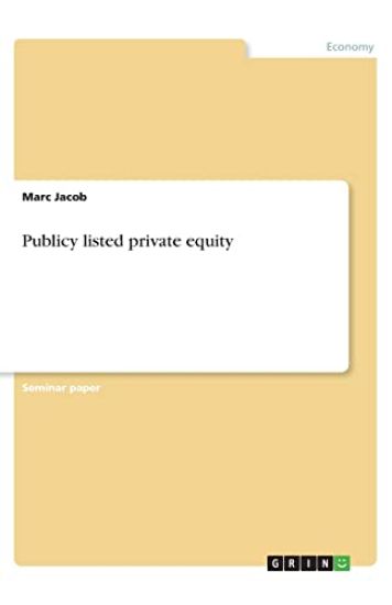 Publicy listed private equity