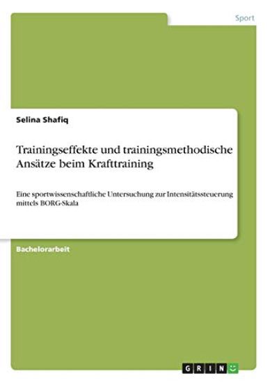 Trainingseffekte und trainingsmethodische Ansätze beim Krafttraining