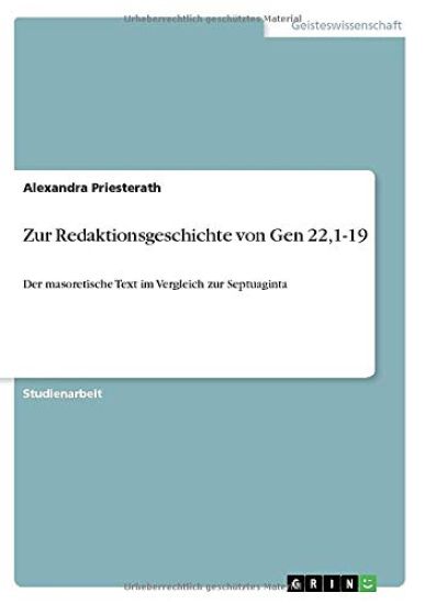 Zur Redaktionsgeschichte von Gen 22,1-19
