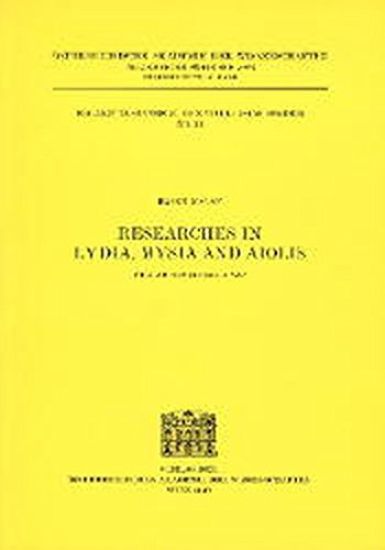 Researches in Lydia, Mysia and Aiolis