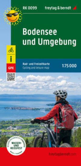 Lake Constance and surroundings, bike and leisure map 1:75,000, freytagberndt, RK 0099