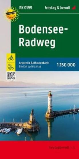 Lake Constance cycle path, Leporello cycle tour map 1:50,000, freytagberndt, RK 0199