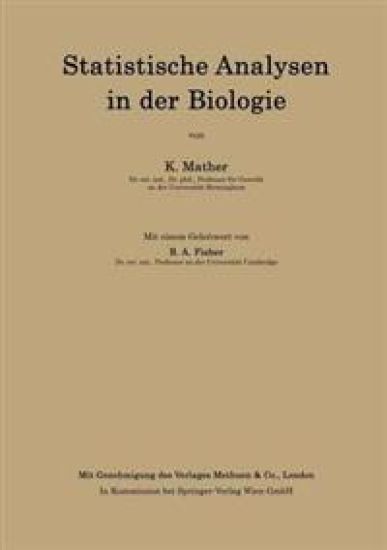 Statistische Analysen in der Biologie