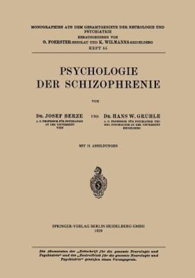 Psychologie der Schizophrenie