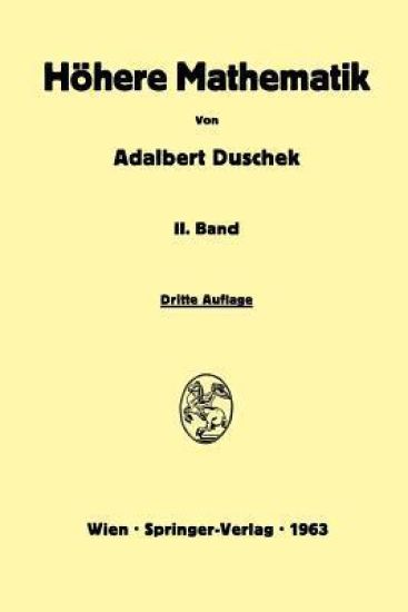 Vorlesungen über höhere Mathematik