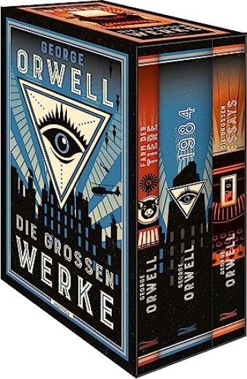 George Orwell. Die großen Werke. Farm der Tiere -  1984 - Die großen Essays. Im Schuber