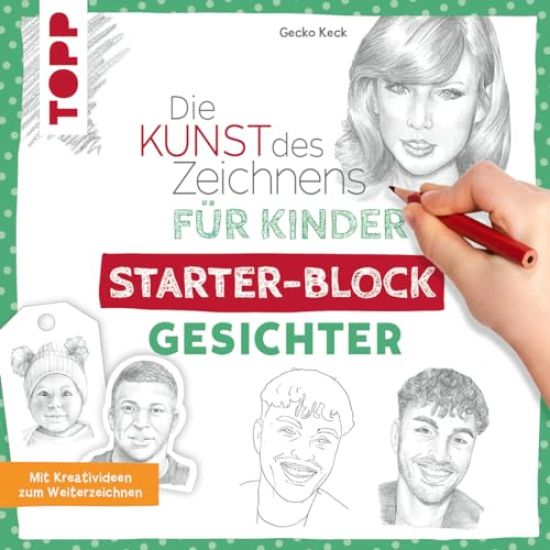Die Kunst des Zeichnens für Kinder Starter-Block - Gesichter