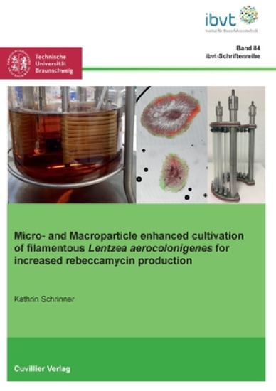 Micro- and Macroparticle enhanced cultivation of filamentous Lentzea aerocolonigenes for increased rebeccamycin production