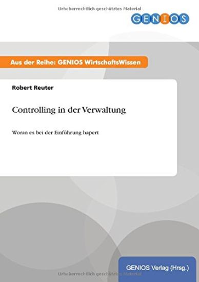 Controlling in der Verwaltung