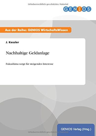Nachhaltige Geldanlage