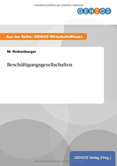 Beschäftigungsgesellschaften