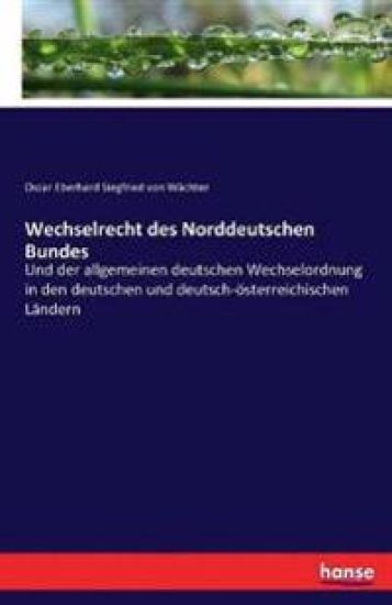 Wechselrecht des Norddeutschen Bundes