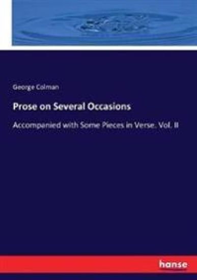 Prose on Several Occasions