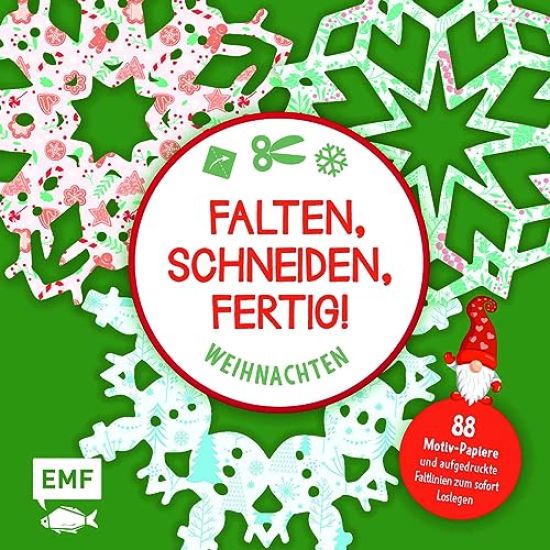 Bastelblock: Falten, Schneiden, fertig!  Weihnachten