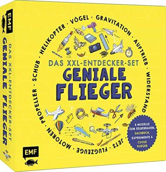 Das XXL-Entdecker-Set - Geniale Flieger: 6 Modelle zum Selberbauen, Sachbuch, Experimente und faszinierende Flugmaschinen