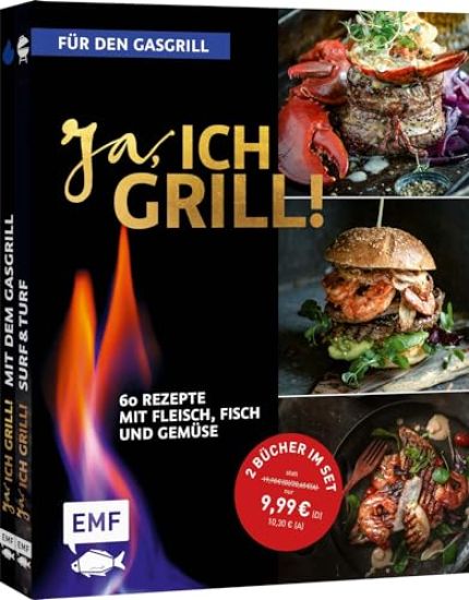 Ja, ich grill! - Für den Gasgrill: Doppelt gut - 2 Bücher im Set