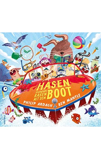Hasen rasen mit dem Boot