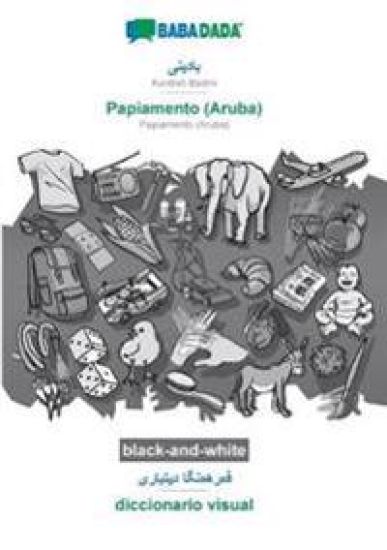 Kurdish Badini (in arabic script) - Papiamento (Aruba), visual dictionary, BW