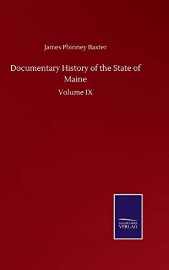 Documentary History of the State of Maine