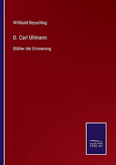 D. Carl Ullmann