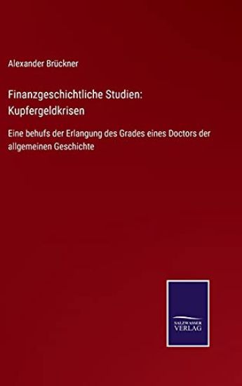 Finanzgeschichtliche Studien