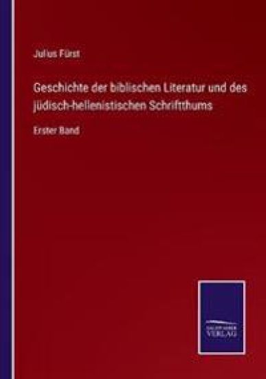 Geschichte der biblischen Literatur und des jüdisch-hellenistischen Schriftthums