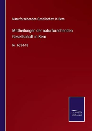 Mittheilungen der naturforschenden Gesellschaft in Bern