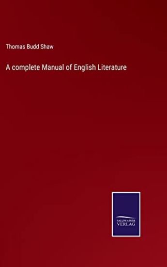 A complete Manual of English Literature