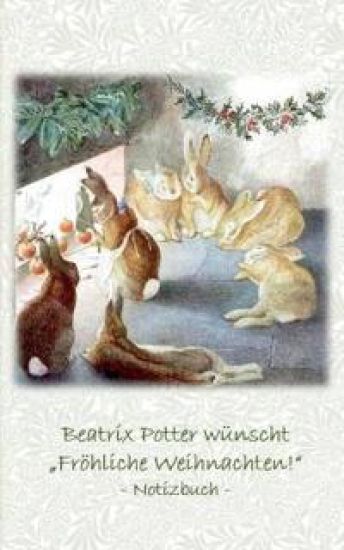 Beatrix Potter wünscht "Fröhliche Weihnachten!" Notizbuch ( Peter Hase )