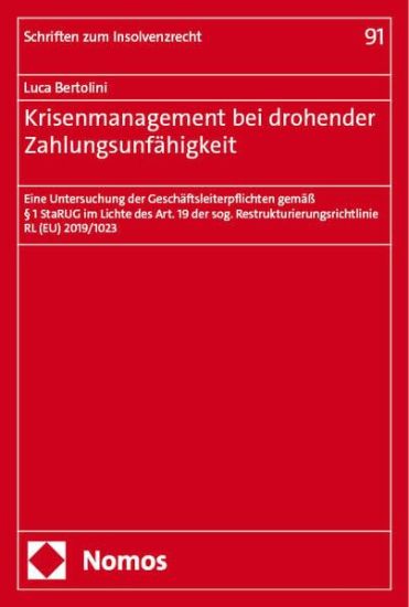 Krisenmanagement bei drohender Zahlungsunfähigkeit
