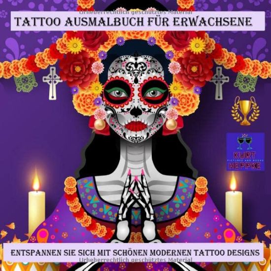 Tattoo Ausmalbuch für Erwachsene