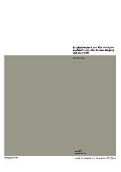 Bruchwiderstand von Kastenträgern aus Stahlbeton unter Torsion, Biegung und Querkraft