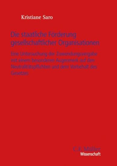 Die staatliche Förderung gesellschaftlicher Organisationen