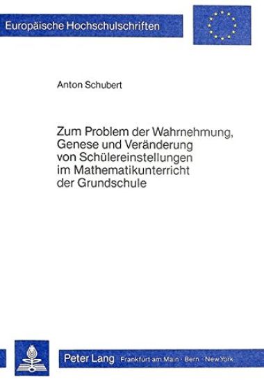 Zum Problem Der Wahrnehmung, Genese Und Veraenderung
