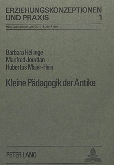 Kleine Paedagogik Der Antike