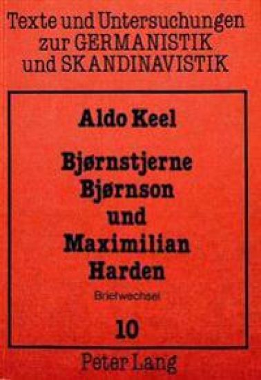 Bjornstjerne Bjornson Und Maximilian Harden