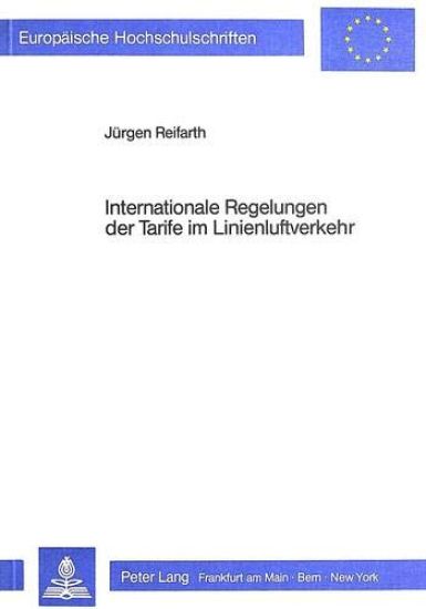 Internationale Regelungen Der Tarife Im Linienluftverkehr