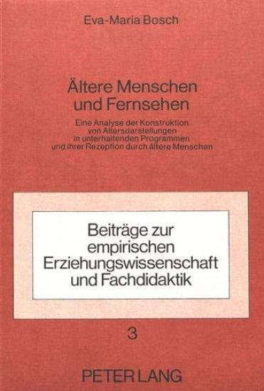 Aeltere Menschen Und Fernsehen