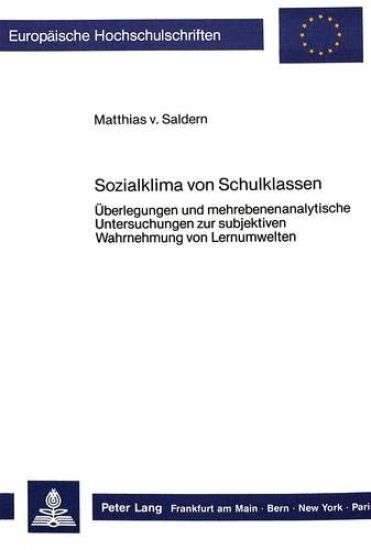 Sozialklima Von Schulklassen