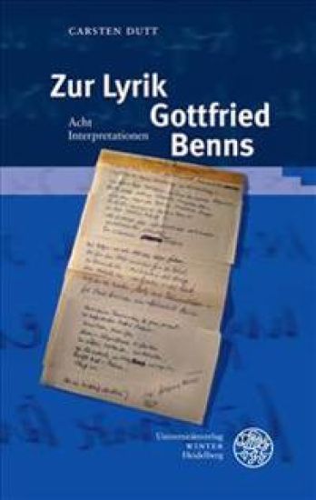 Zur Lyrik Gottfried Benns: Acht Interpretationen
