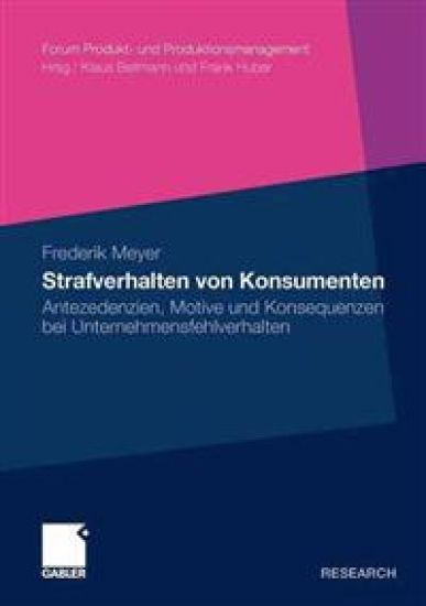 Strafverhalten von Konsumenten