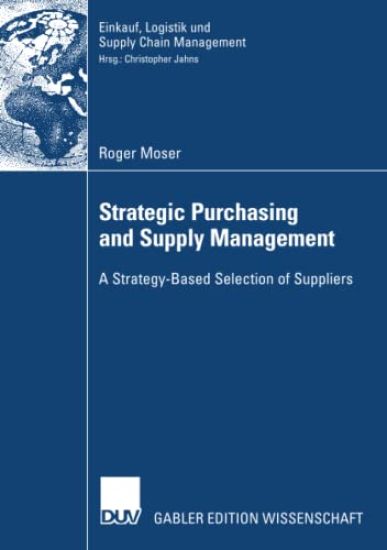 Strategic Purchasing and Supply Management
