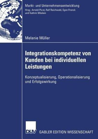 Integrationskompetenz von Kunden bei individuellen Leistungen