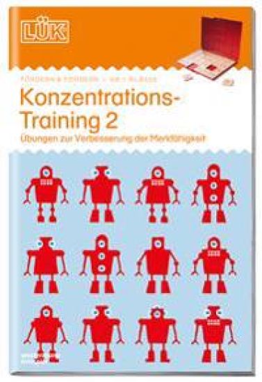 LÜK. Konzentrationstraining 2: Übungen zur Verbesserung der Merkfähigkeit