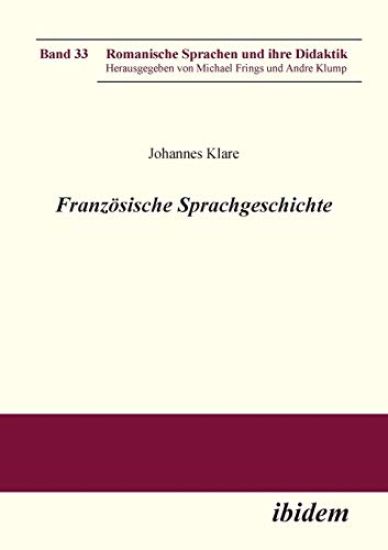 Franz?sische Sprachgeschichte.