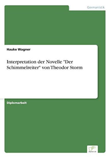 Interpretation der Novelle "Der Schimmelreiter" von Theodor Storm